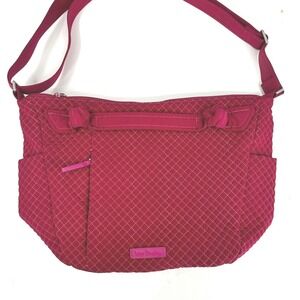 Vera Bradley Hadley On the‎ Go Shoulder Crossbody Bag Microfiber Passion Pink